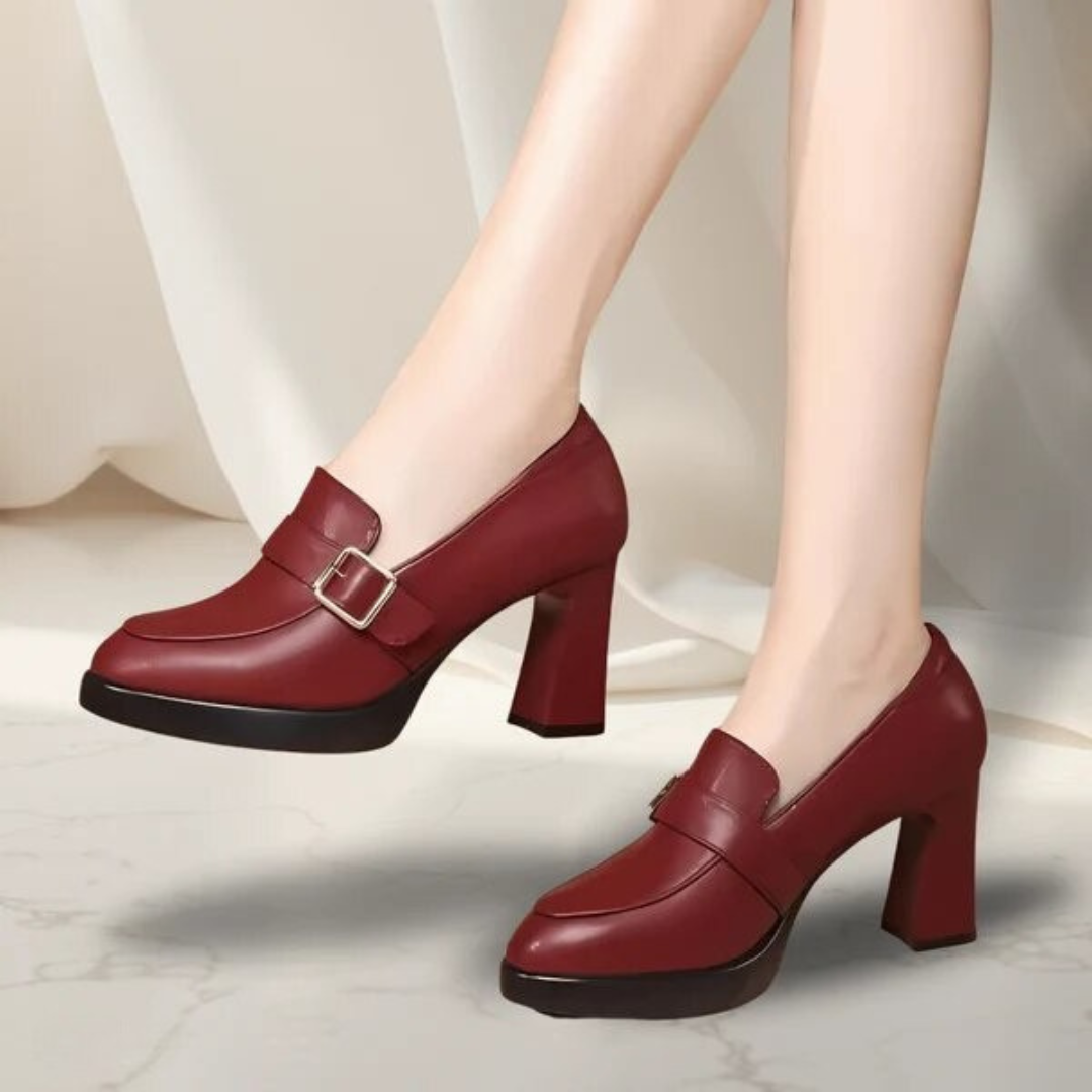Zapatos Ortopédicos de Piel para mujer ancho especial