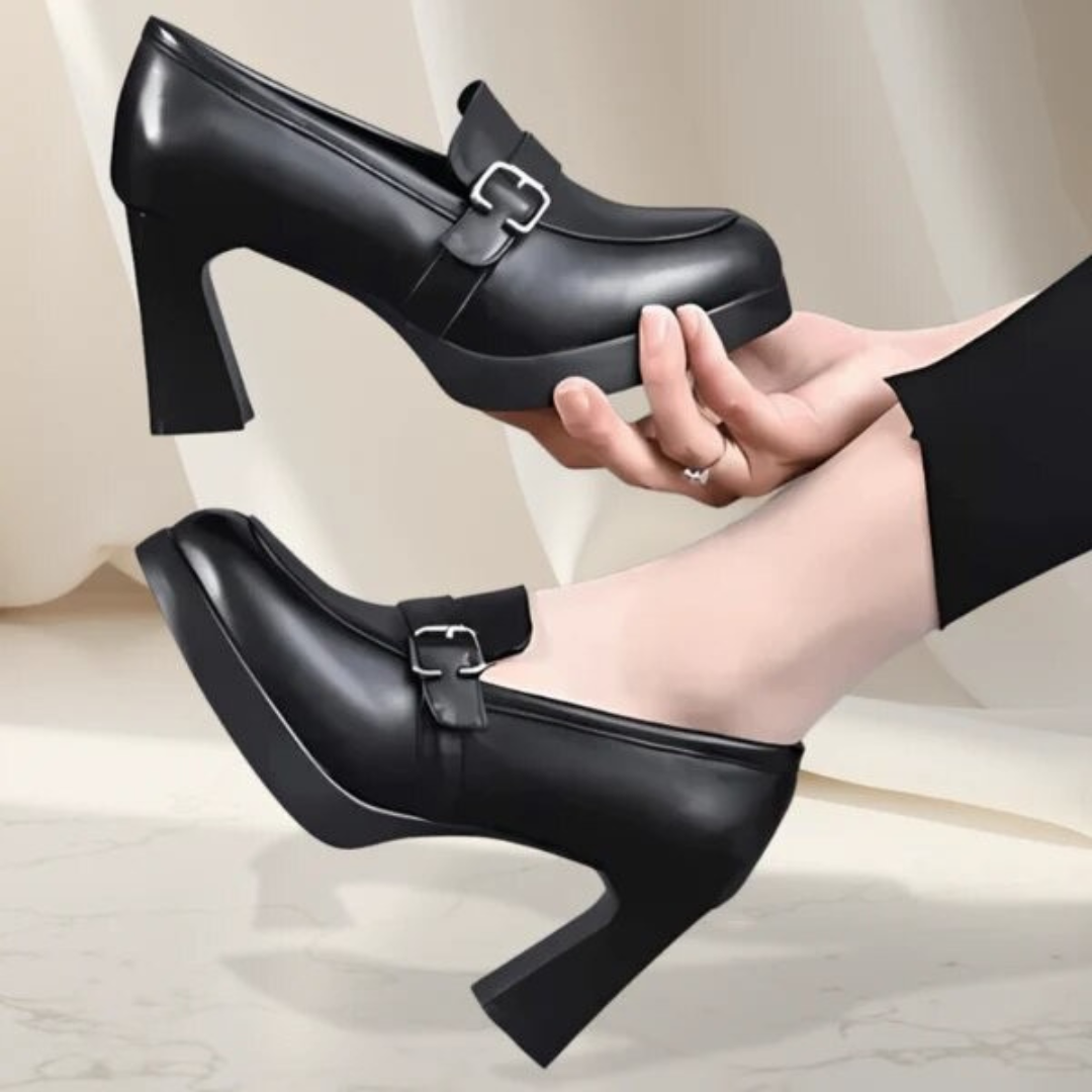 Zapatos Ortopédicos de Piel para mujer ancho especial