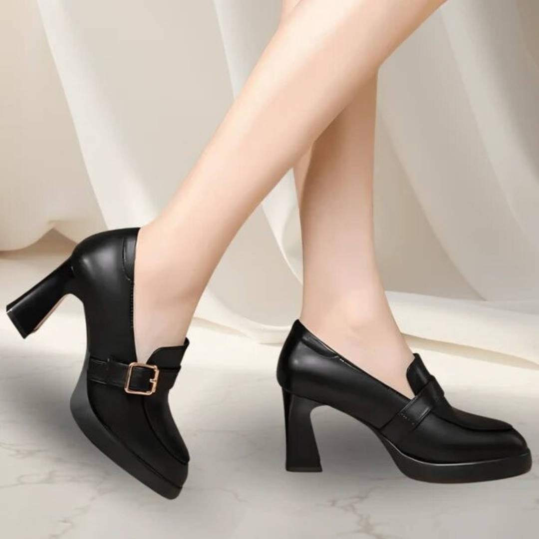 Zapatos Ortopédicos de Piel para mujer ancho especial